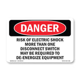 Risk Of Electric Shock More Than One