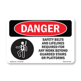 Safety Belts And Lifelines Required