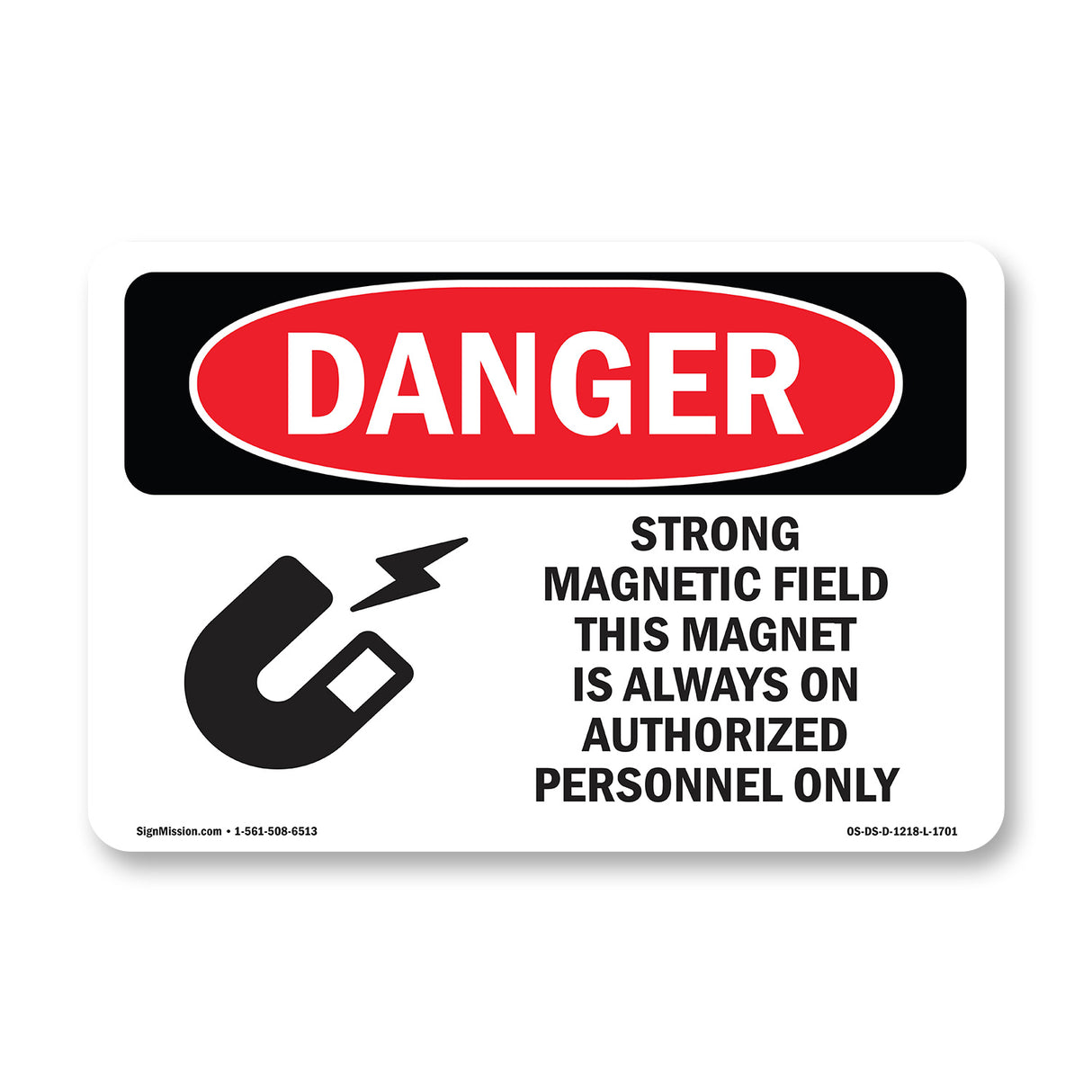 Strong Magnetic Field Magnet Is On