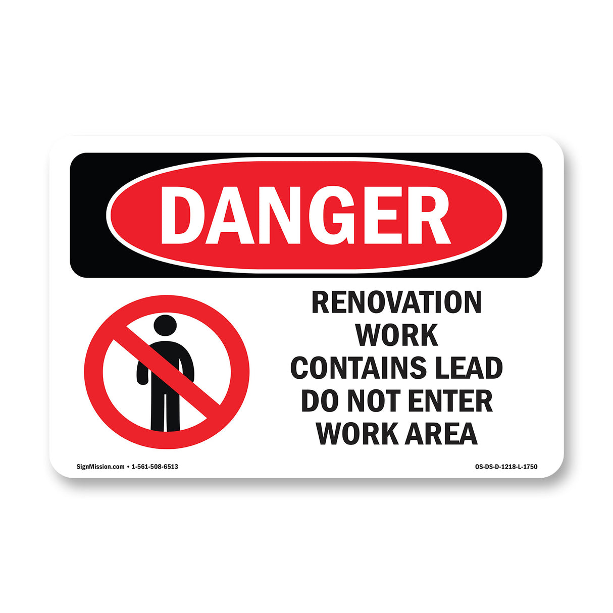 Renovation Work Contains Lead Do Not Enter
