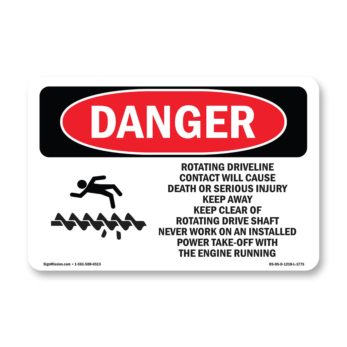 Rotating Driveline Contact Cause Death