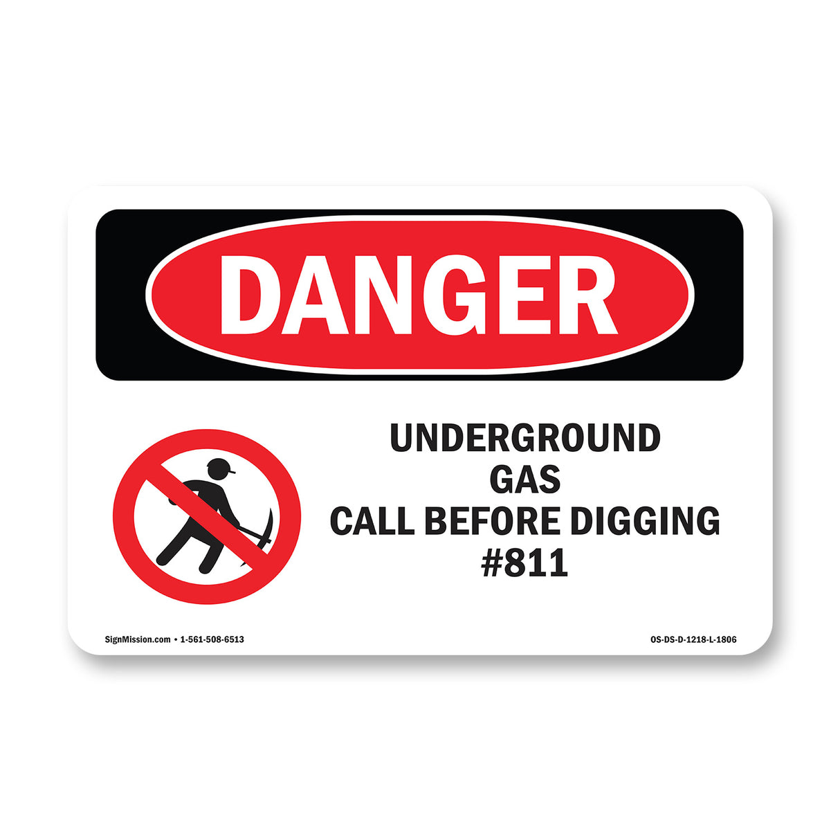 Underground Gas Call Before Digging #811