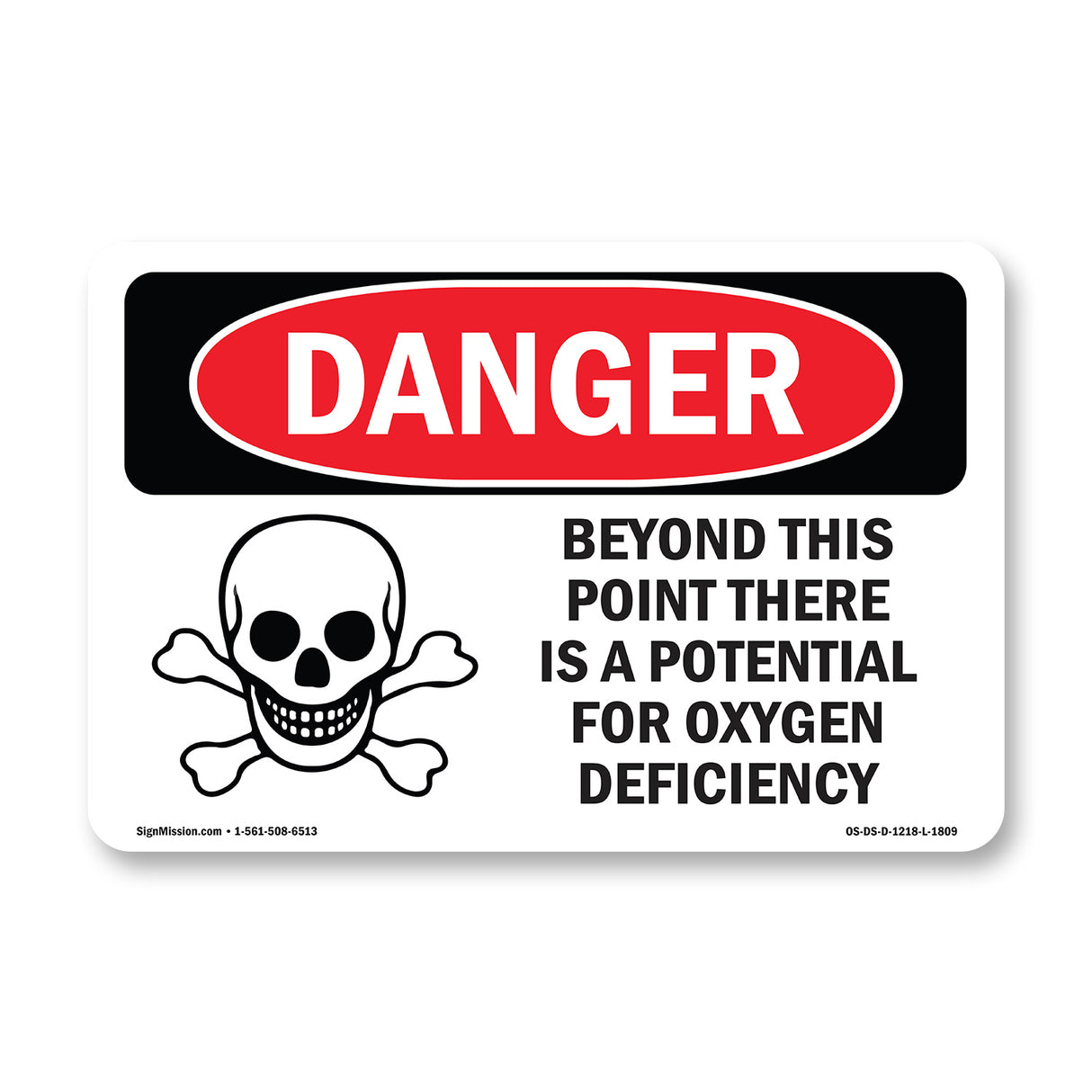 Oxygen Deficiency Beyond This Point