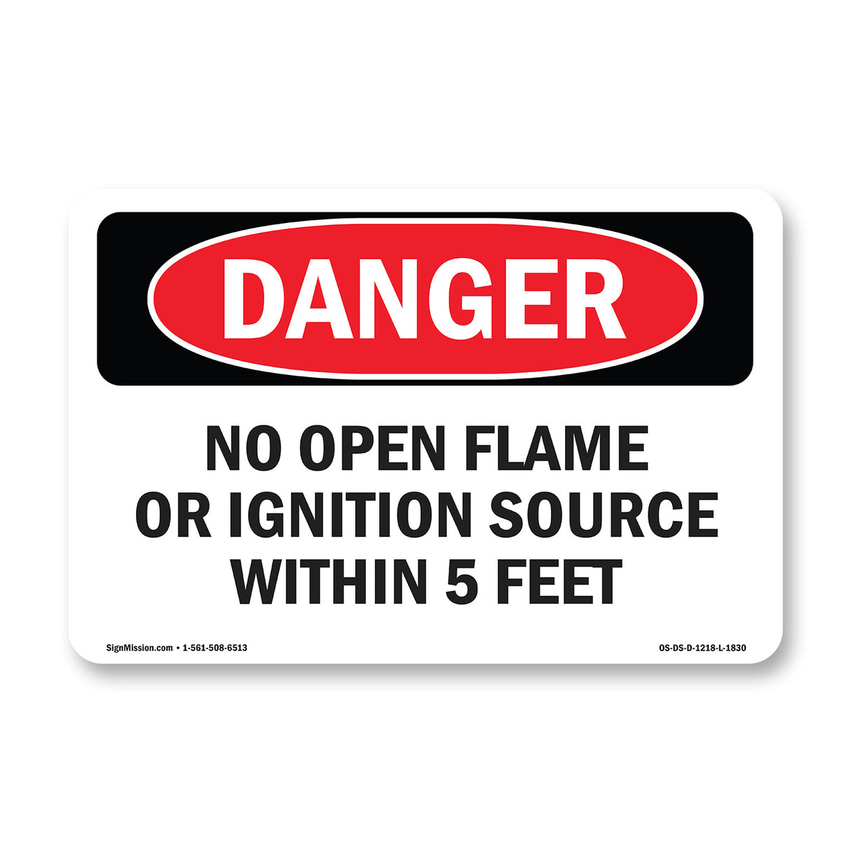No Open Flame Or Ignition Source 5 Feet