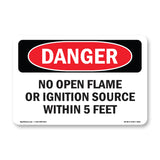 No Open Flame Or Ignition Source 5 Feet