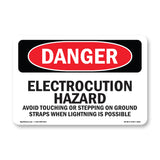 Electrocution Hazard Avoid Touching