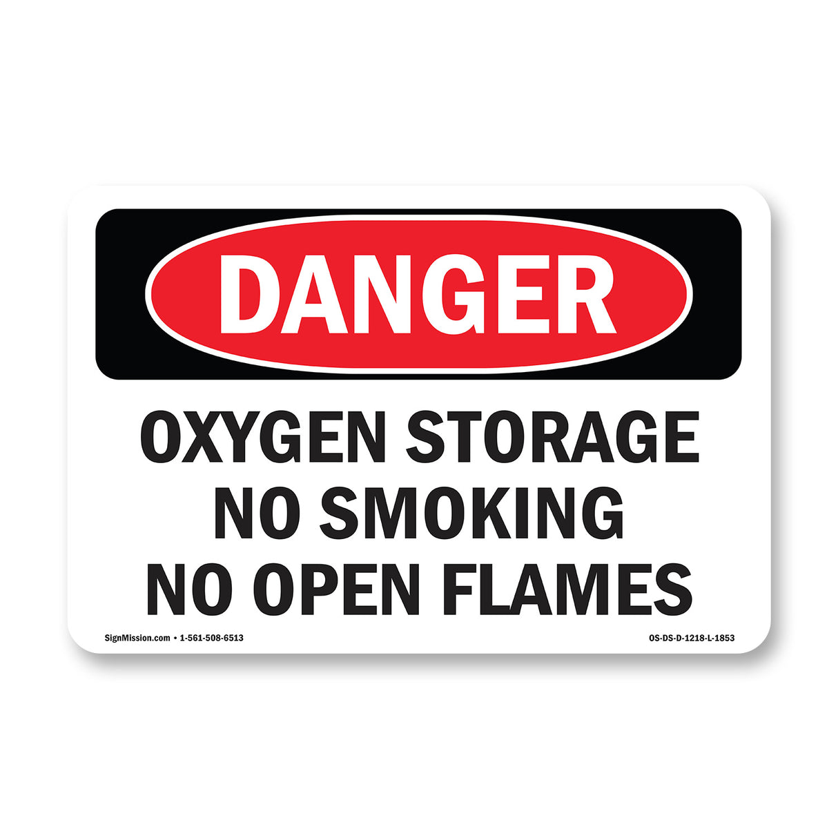 Oxygen Storage No Smoking No Open Flames