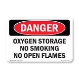 Oxygen Storage No Smoking No Open Flames
