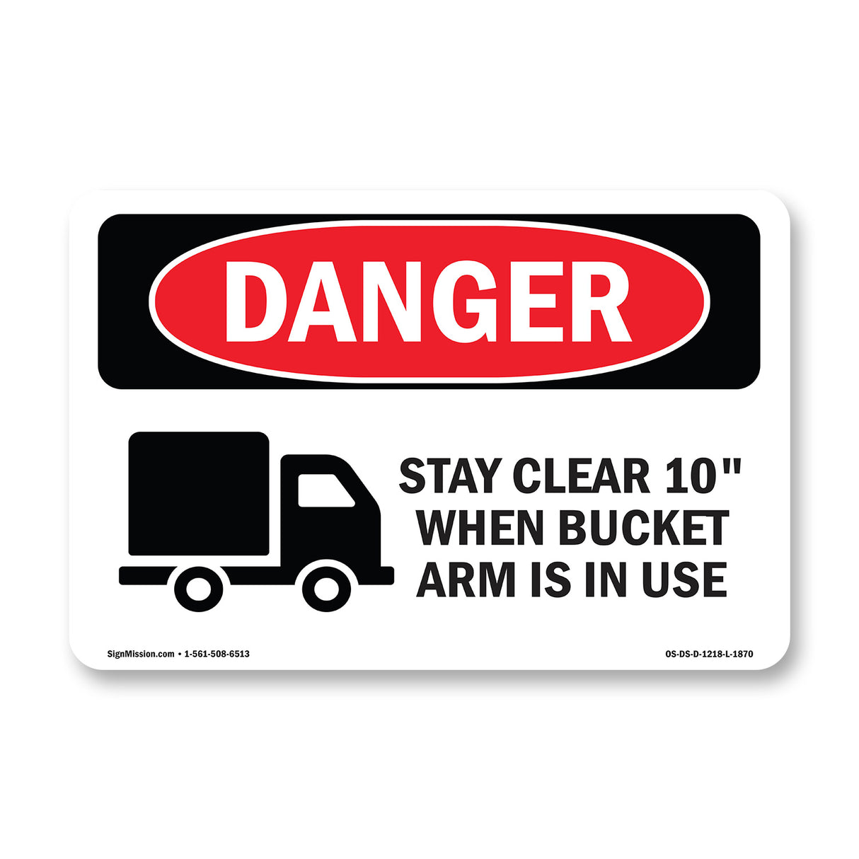 Stay Clear 10' Bucket In Use