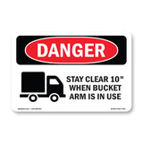 Stay Clear 10' Bucket In Use