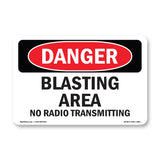 Blasting Area No Radio Transmitting