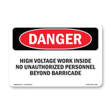 High Voltage Work Inside