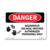Hazardous VoltageMotors