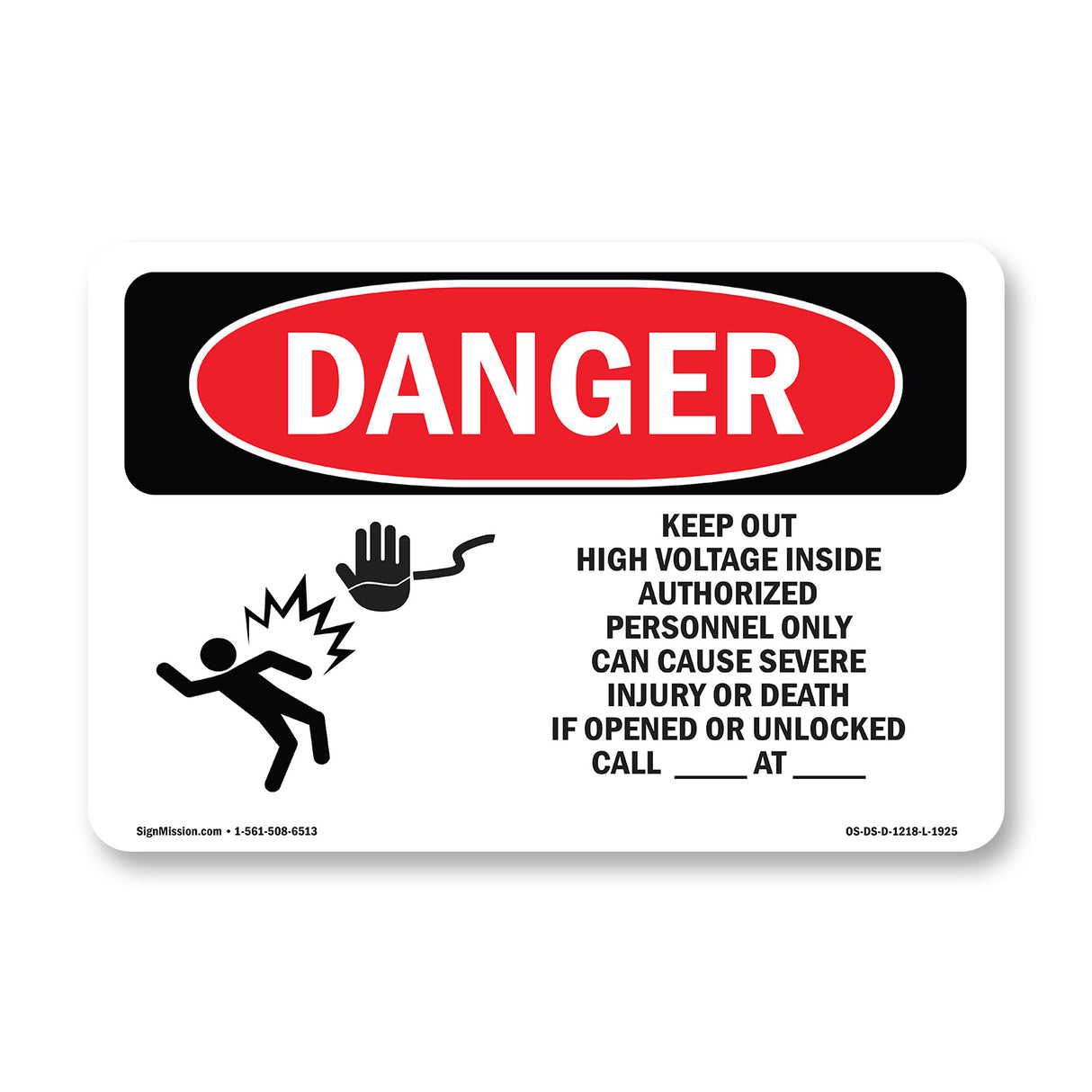 Keep Out High Voltage