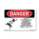 Keep Out High Voltage