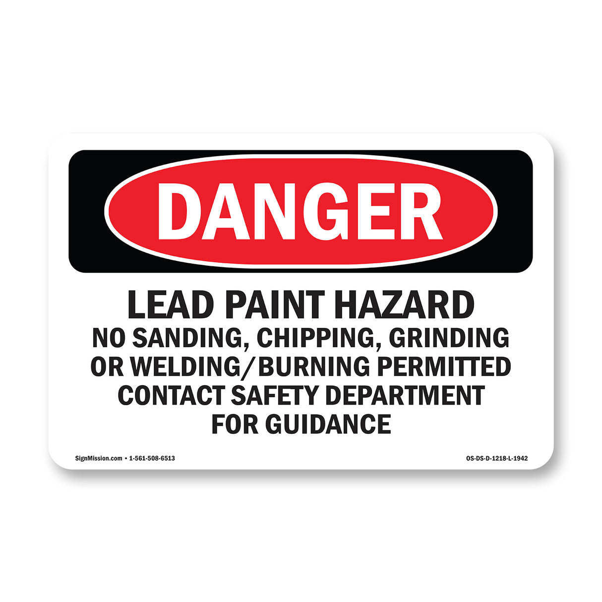 Lead Paint Hazard No Sanding  Chipping