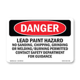Lead Paint Hazard No Sanding  Chipping