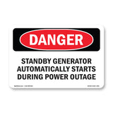 Standby Generator Automatically Starts During