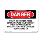 Utility Disconnect Inside Generator Auto