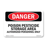 Poison Pesticide Storage Area