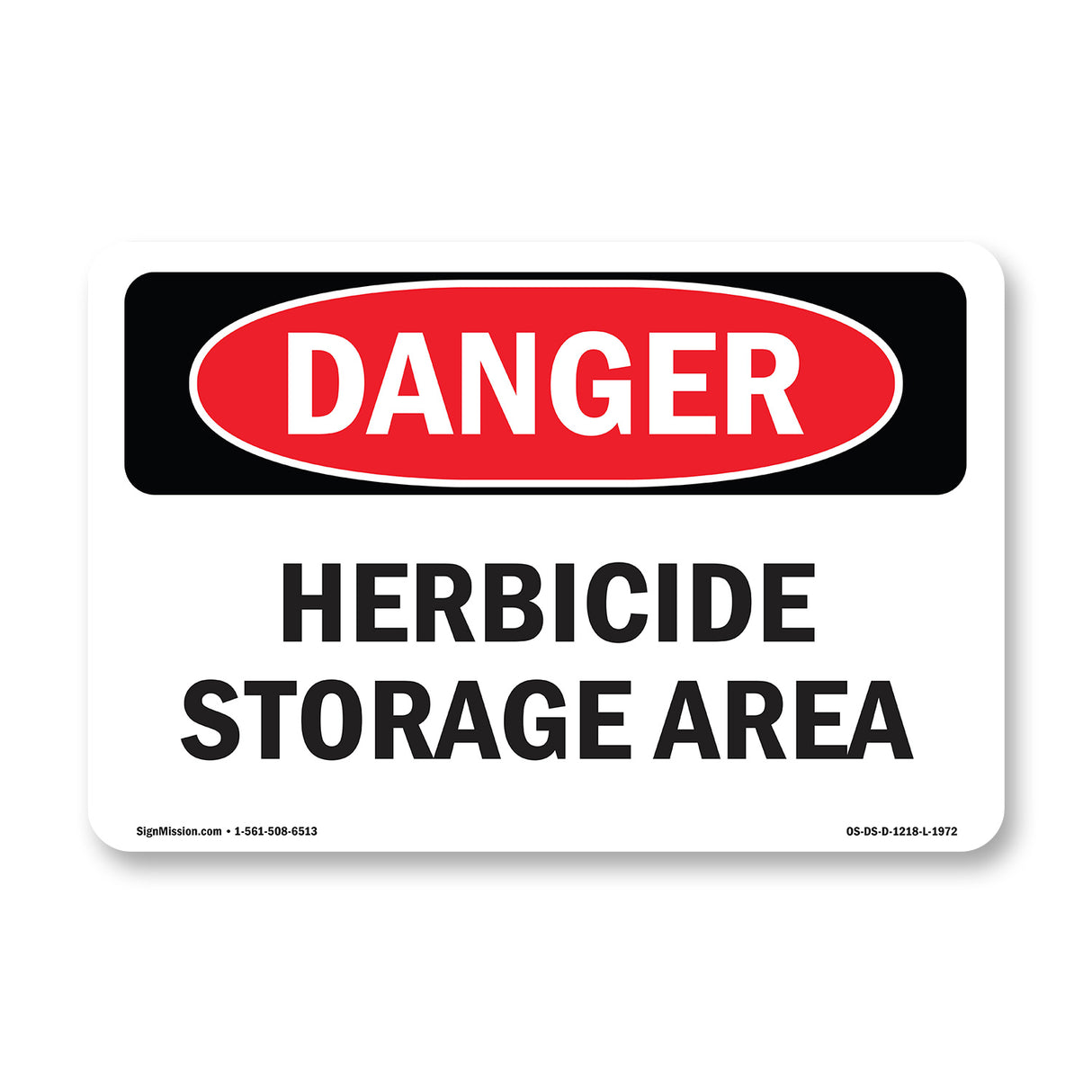 Herbicide Storage Area