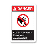 Contains Asbestos Fibers Avoid Creating Dust