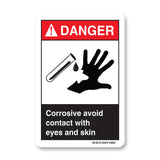 Corrosive Avoid Contact With Eyes And Skin