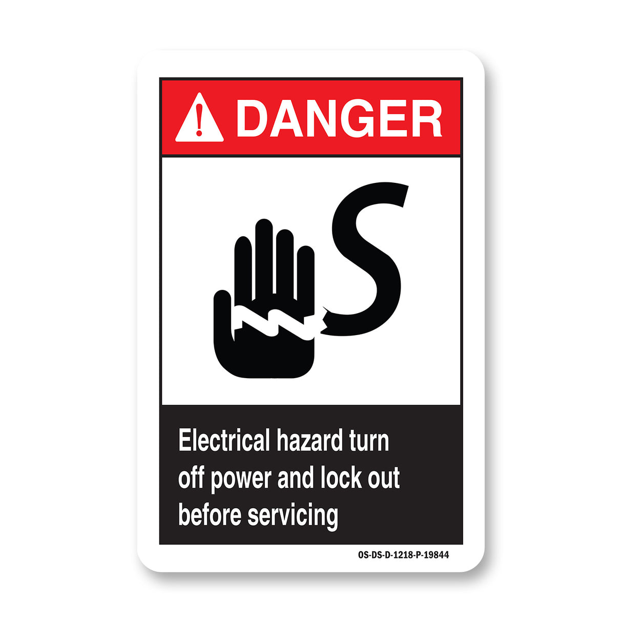 Electrical Hazard Turn Off Power And Lock Out Before