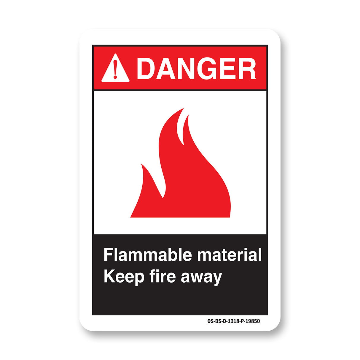 Flammable Material Keep Fire Away