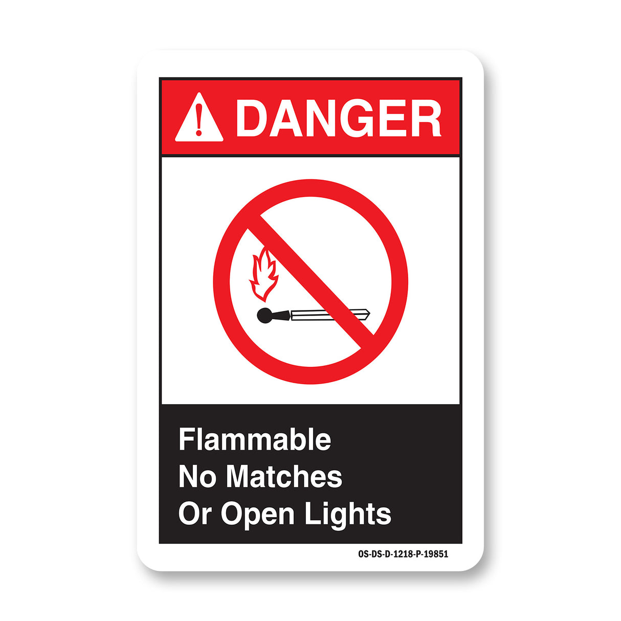 Flammable No Matches Or Open Lights