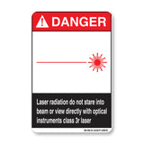 Laser Radiation Do Not Stare Into Beam Or View Directly