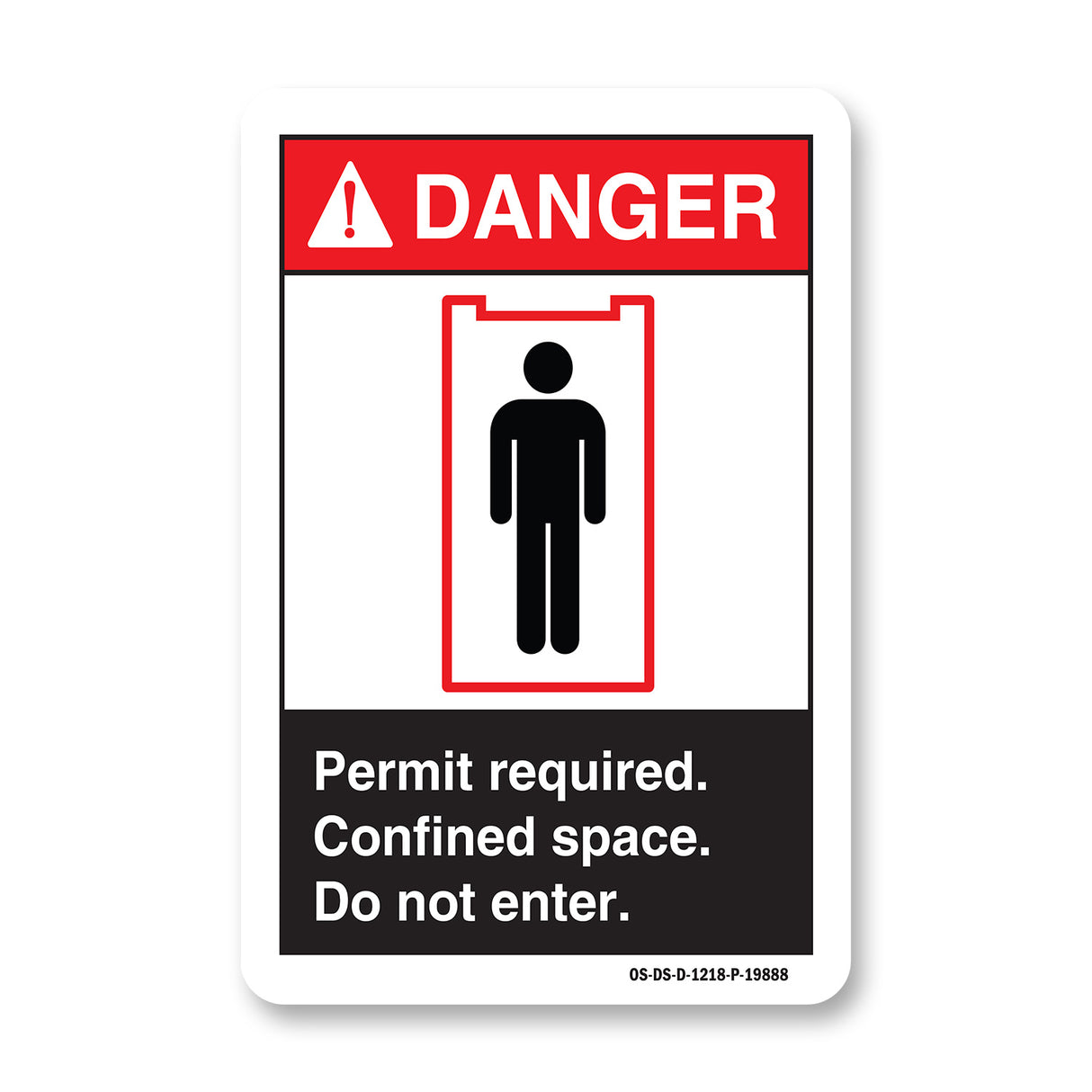 Permit required. Confined Space Do not enter