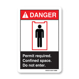 Permit required. Confined Space Do not enter