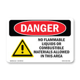No Flammable Liquids In This Area