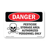 Pesticide Storage Area Authorized Only