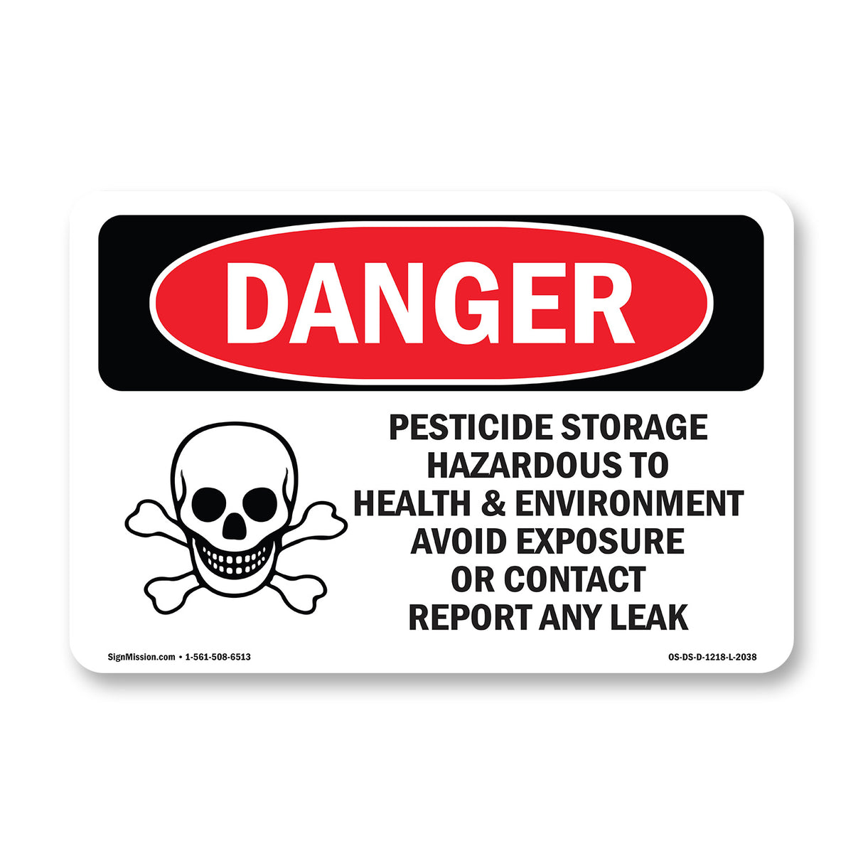 Pesticide Storage Hazardous To HealthSign