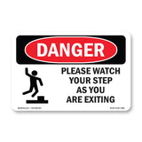 Please Watch Your Step As You