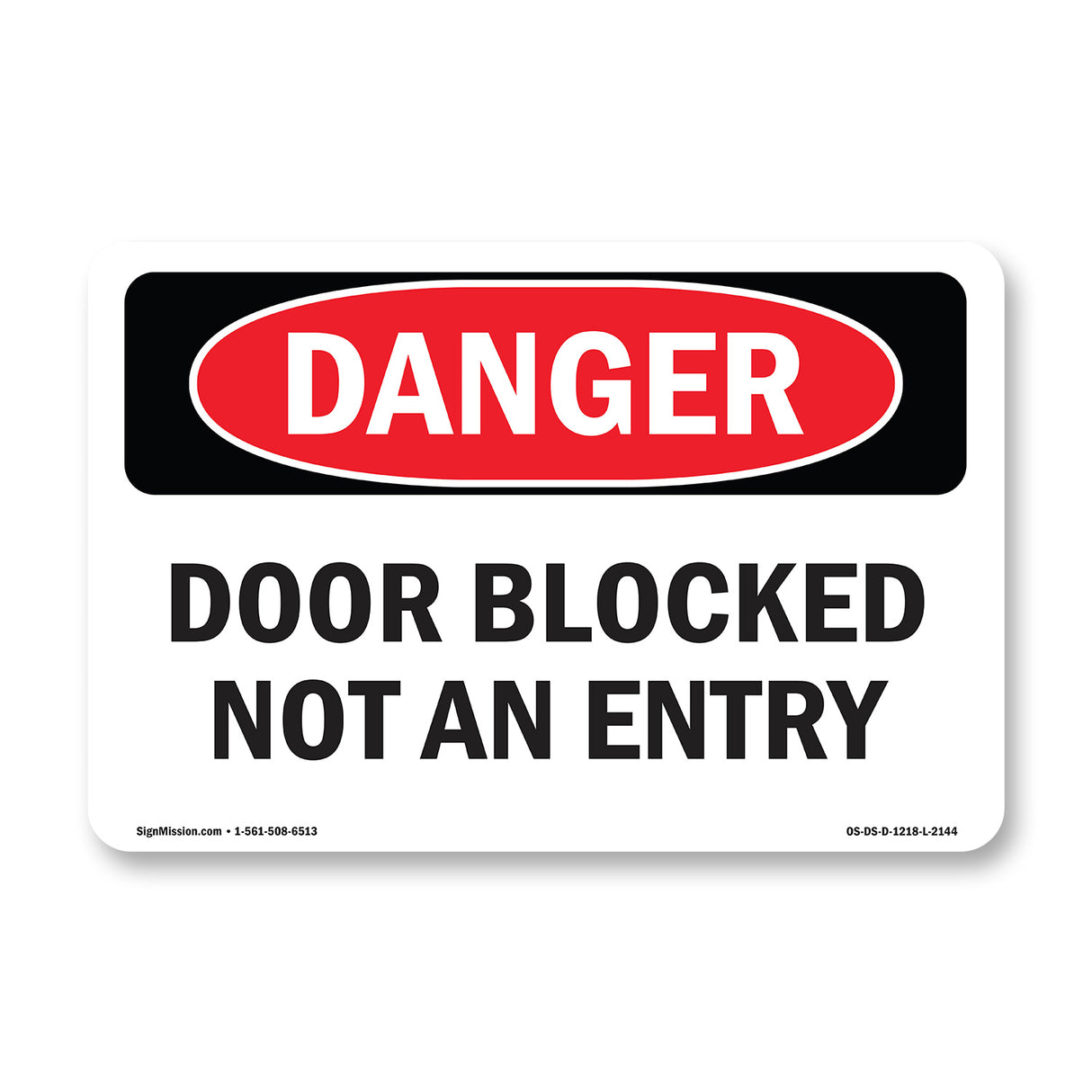 Door Blocked Not An Entry