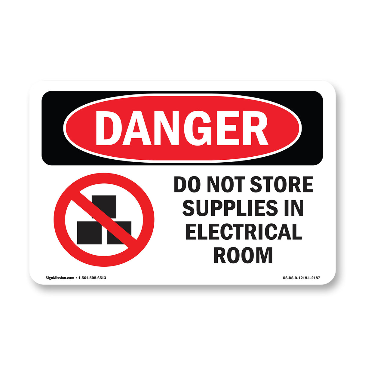 Do Not Store Supplies In Electrical