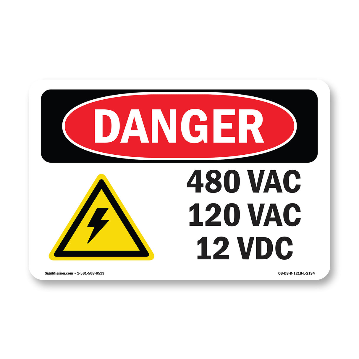 480 VAC 120 VAC 12 VDC