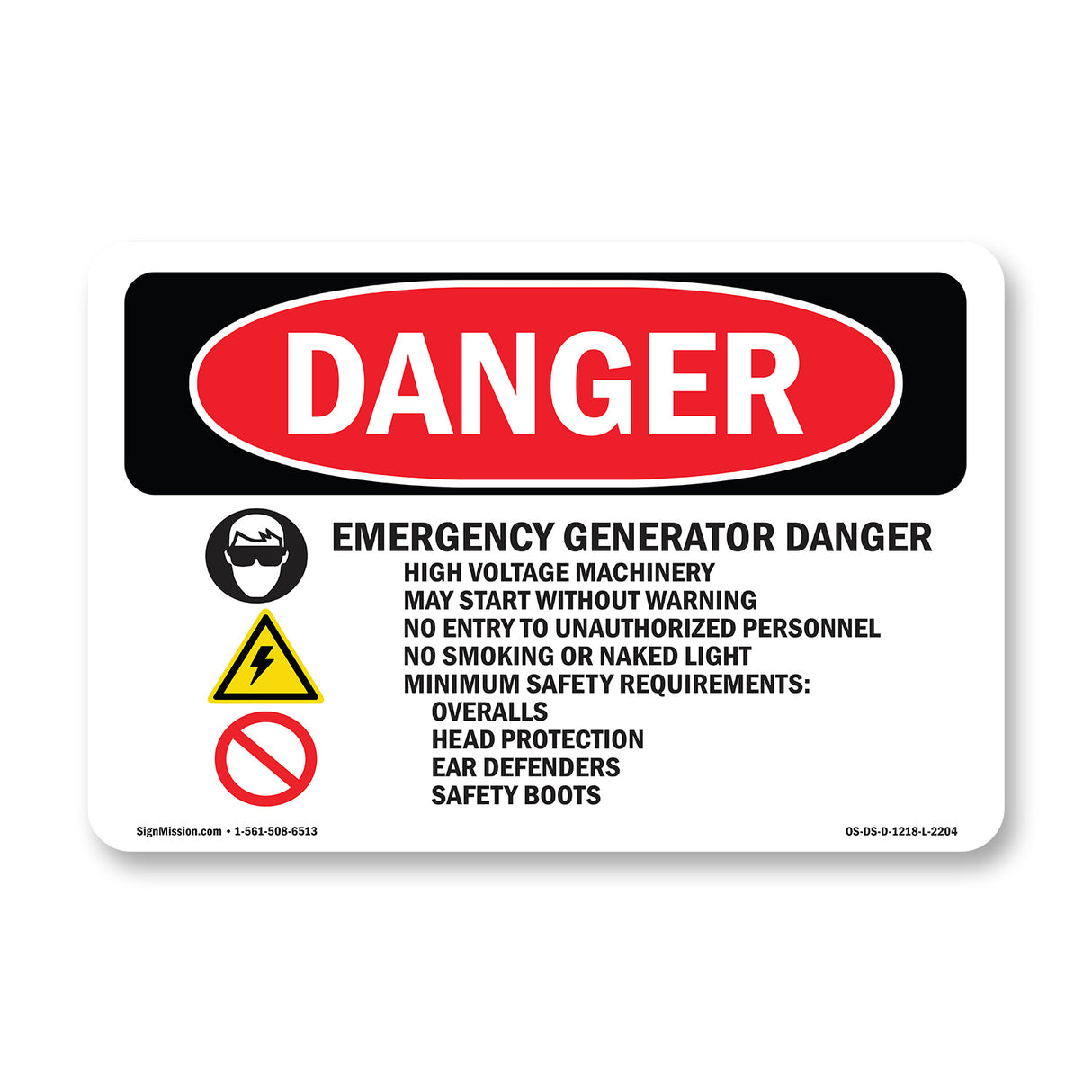 Emergency Generator Danger High