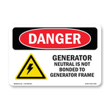 Generator Neutral Is Not Bonded
