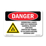 Germicidal Lamps Emit UV-C Radiation