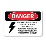 Hazard Of Electrical Shock Or