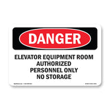 Elevator Equipment Room Authorized Personnel
