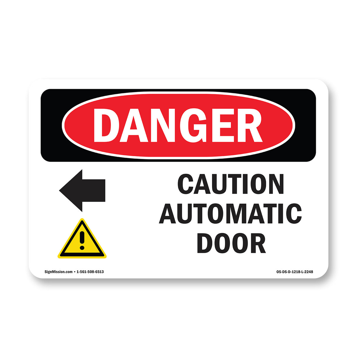 Caution Automatic Door [Left Arrow]
