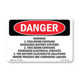 Warning 1. This Room Contains Energized