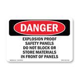 Explosion Proof Safety Panels Do Not Block