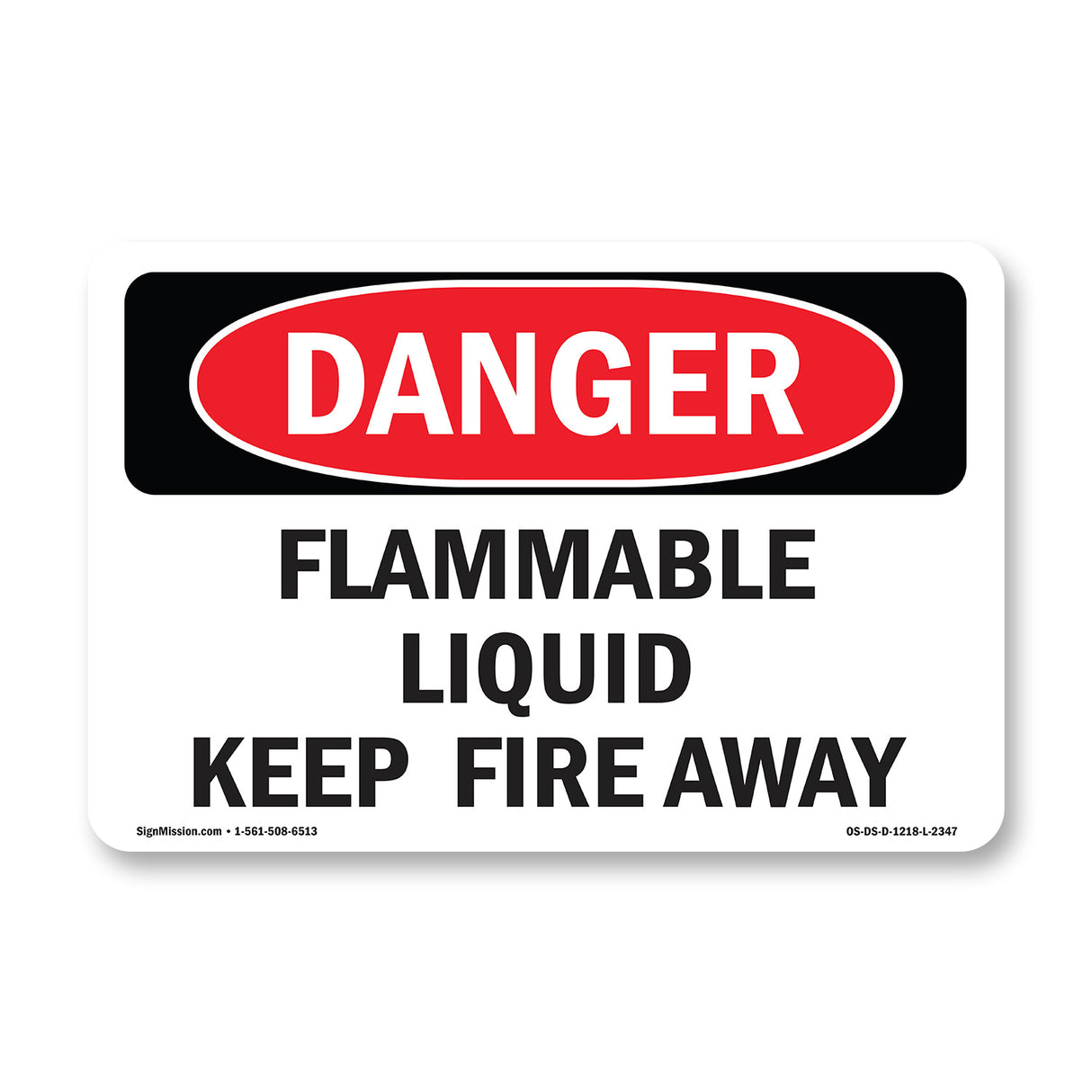 Flammable Liquid Keep Fire Away