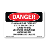 Flammable Or Explosive Static Spark Could
